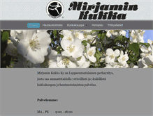 Tablet Screenshot of mirjaminkukka.com